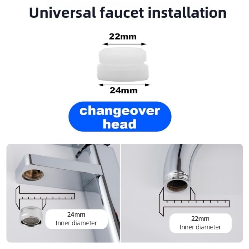Water Filter for Sink Faucet – Directed Faucet Water Filter with 3 Replaceable Filters & Durable Design for Kitchen & Bathroom Sinks Directed Water Filter
