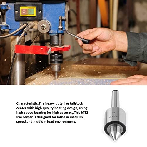 MT2 Live Center Morse Taper Woodworking Tapered Turn Center mt2 0.001 drehmaschine live center taper tool live revolving milling center8325 T10 Steel, MT2 Gubias