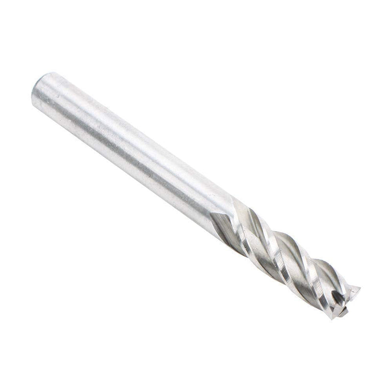 AUTOTOOLHOME 1/4 inch HSS 4 Flutes End Mills Milling Cutter End Drill Bit Straight Shank Pack of 2 CNC Milling Drill Bits Router Bits for Wood Aluminum Steel