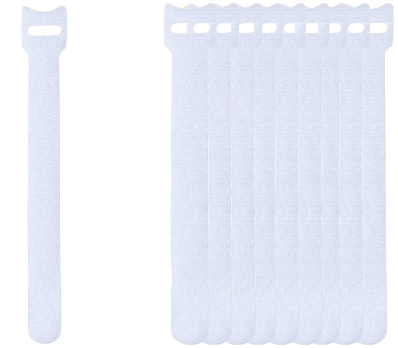 60 PCS 6 Inches Reusable Cable Ties, Wire Ties, Cord Organizer, Cable Organizer, Adjustable Cable Management - White 60