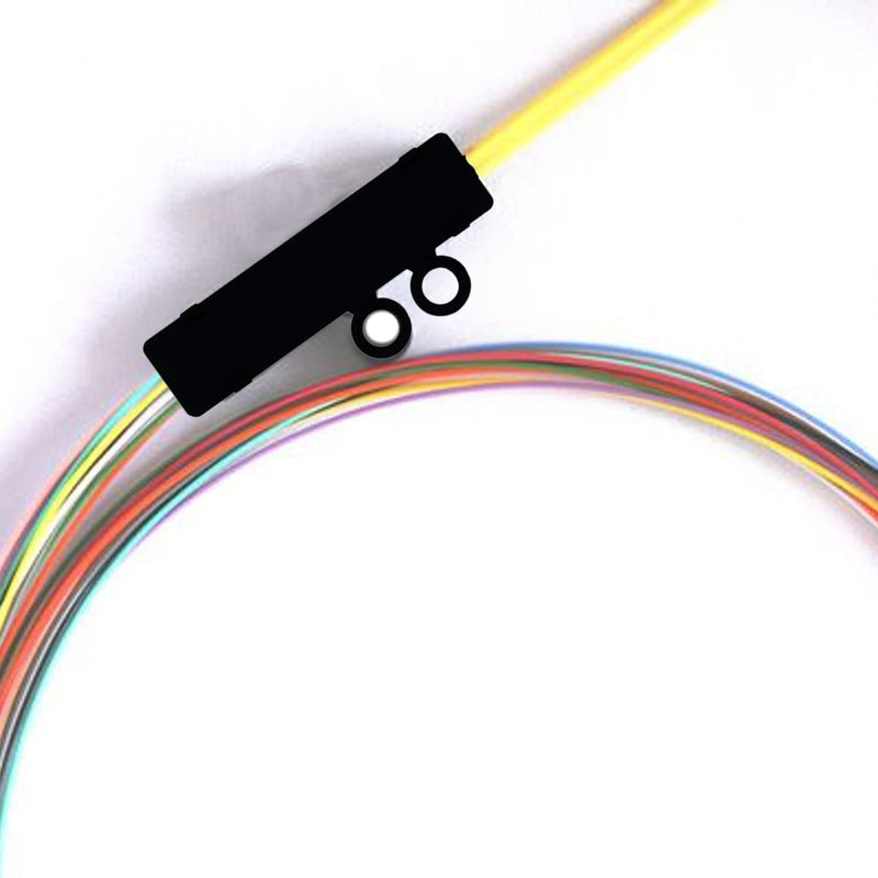 6 Strand Fiber Optic Buffer Tube Fan-Out Kit 25" Long. Field installable fanout Solutions for transitioning 250μm fibers to 900um for Direct Connector Termination (6 Strand) 6 Strand