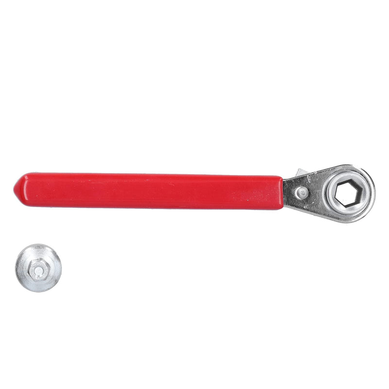 01 Ratchet Wrench, Battery Terminal Ratchet Wrench Non‑conductive Thick Vinyl Handle 5/16in 0.4in Battery Terminal Ratchet Wrench for Home for Car