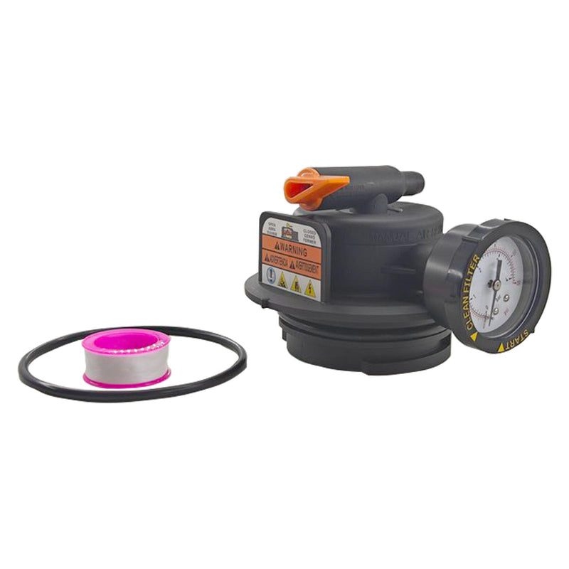 DEX2420MAR2 Manual Air Relief Assembly Vent Valve 2420MAR2 Replacement for Hay-Ward DE and Cartridge Pool Filters Compatible with Pro Grid DE Swim-Clear and Swim Clear with Tape and O-Ring