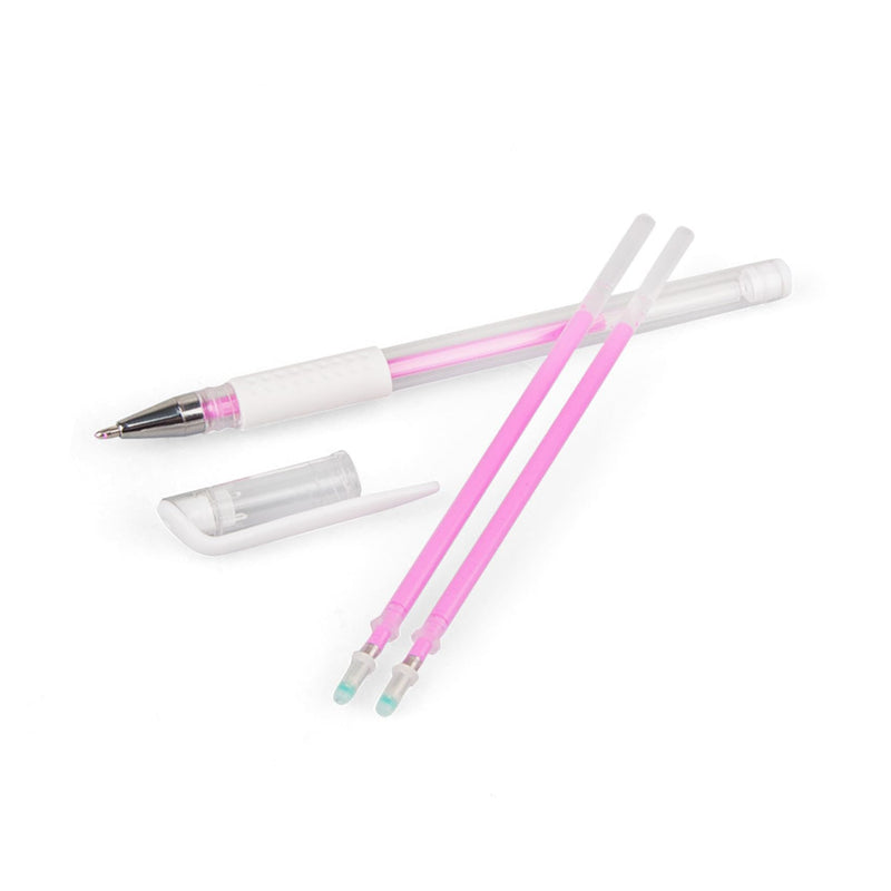 TEONEI Eyebrow microblading Marker Pen,Skin Marker Pen,Eyebrow Permanent Makeup Position Mapping Mark Tools (Pink) Pink