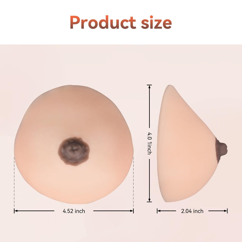 SimCoach Lactation Breast Model, Artificial Breast for Breastfeeding, Silicone Breast Model for Education, Lactating Teaching Tool, Nursing Training, White