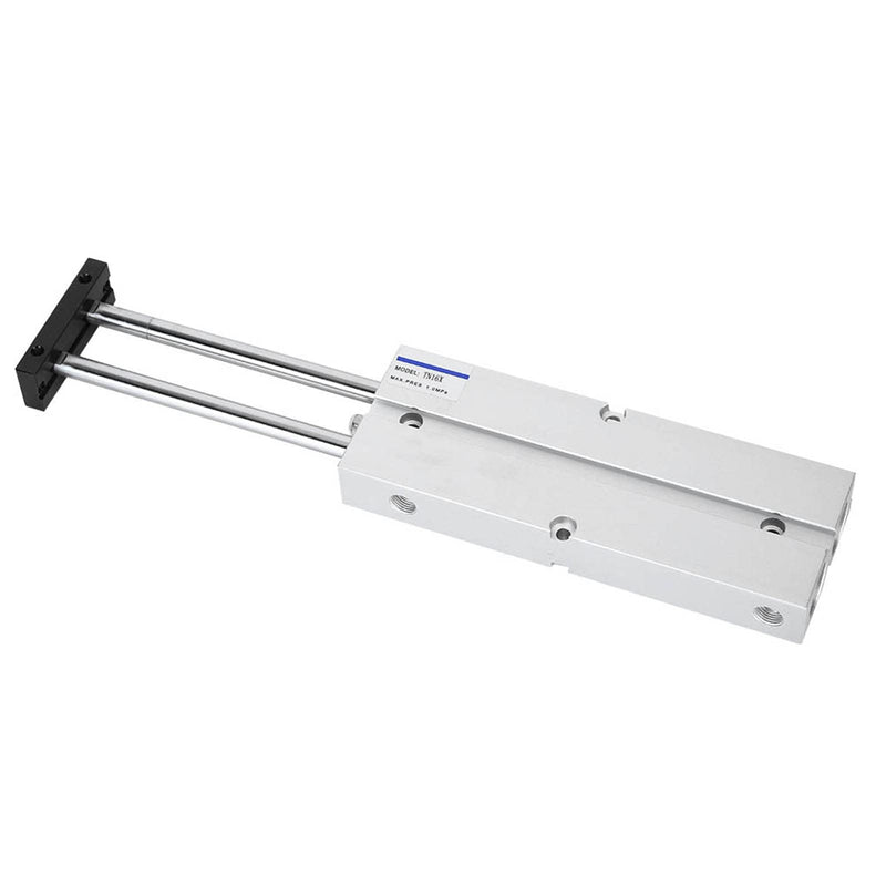 Air Cylinder, 1.0MPa 10 to 200mm Stroke Aluminum Alloy Double Rod Double Shaft Air Cylinder, Industrial Air Cylinders (TN16X200-S) TN16X200-S