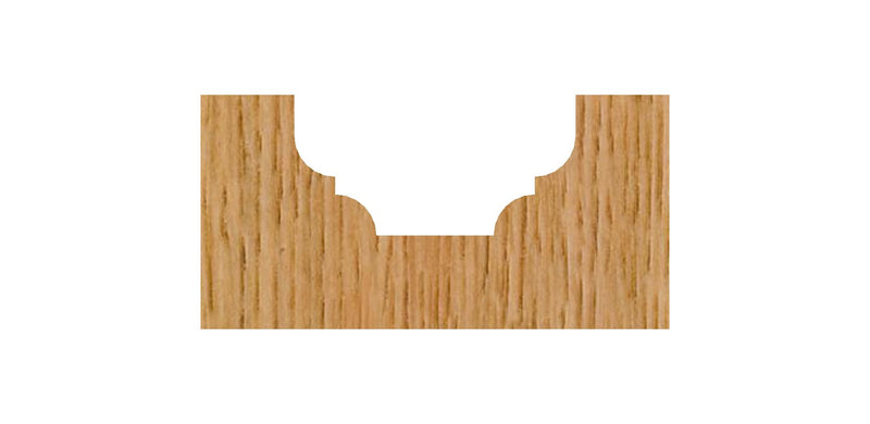 Whiteside 3770 Classical Flat Bottom Router Bit: 7/64 Inch Radius, 3/4 Inch Large Diameter, 3/8 Inch Cutting Length, 1/4 Inch Shank, 2 Inch Overall Length