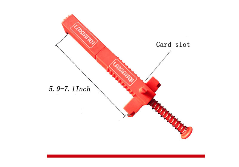 LXQ 5.9-7.1 Inch Extended Upgrade Brick Line Clips Line Runners Sold in Pairs,Orange
