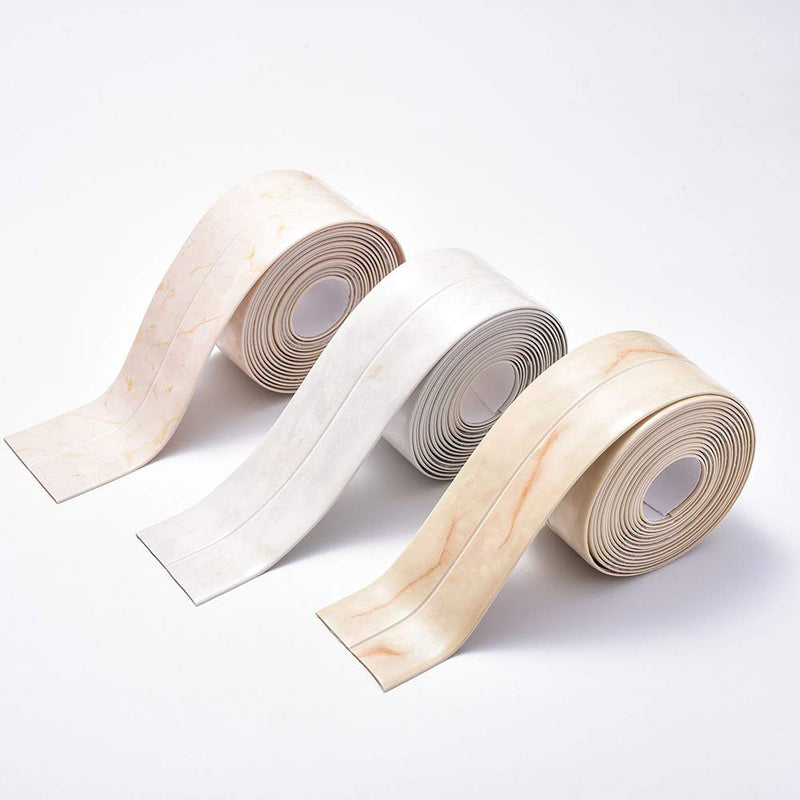 Caulk Strip for Bathtub Self Adhesive Waterproof Tape for Kitchen Bathroom Shower Floor and Wall Sealing, 2" x 102" Style 2