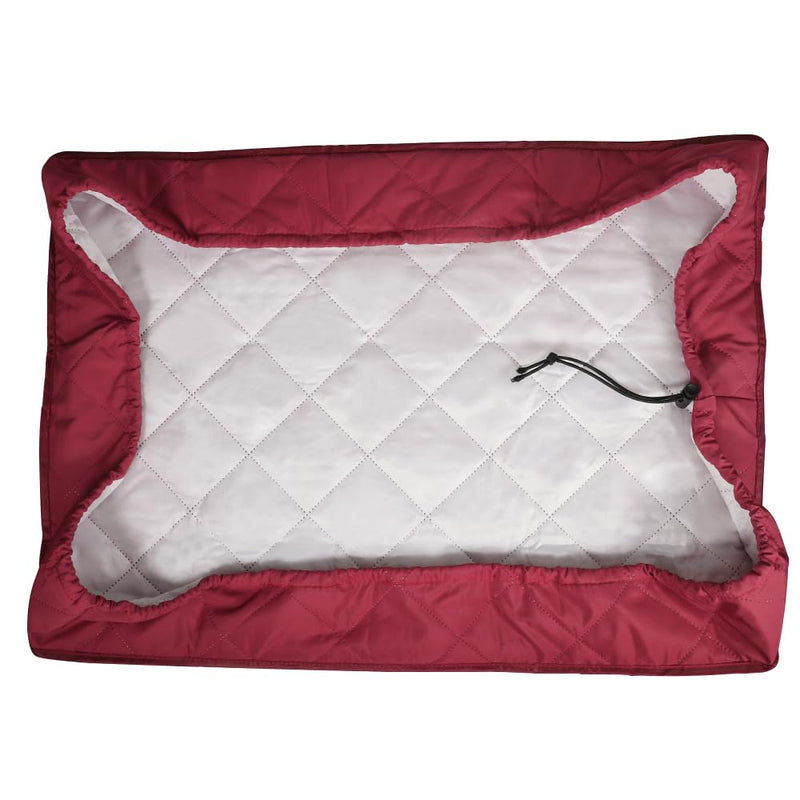 Indoor Air Conditioner Cover, 28 X 20 X 3.57 Inch AC Unit Wine Red Covers for Inside with Thick Elastic Strap 28"x20"x3.5"