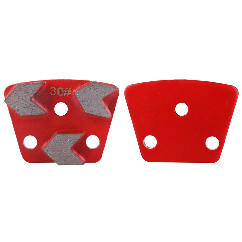 3PCS Trapezoid, Floor Grinder Trapezoid Grinding Concrete/Cement/Paint Floor Grinding Pad Disc #30 Grit Metal Scraper for Grinder Floor Concrete