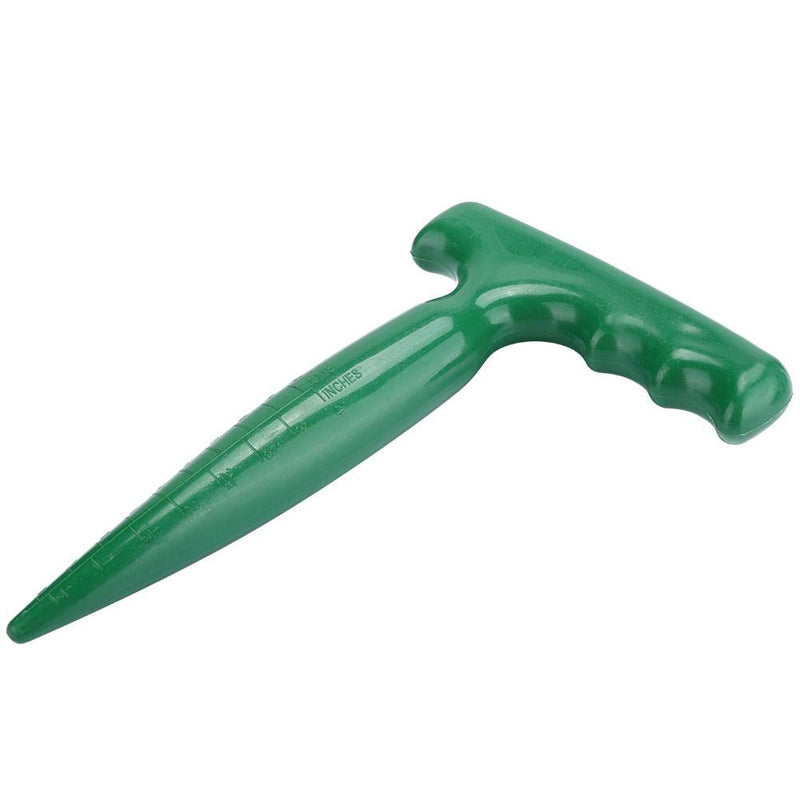 Oumefar 5Pcs Handheld Plastic Transplanting Widger Planting Tools Dibber Soil Digger Hole Punch Sowing Seeds Dispenser Garden Supplies Grip Seedling Puncher