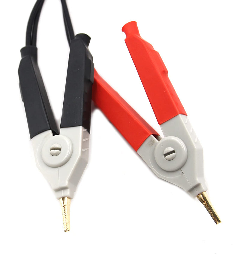 Chiloskit Terminal Kelvin Clip Wires with 4 BNC LCR Meter Test Lead Cable Probe Set Standard Plug