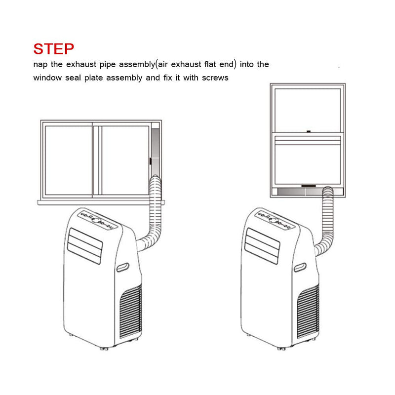 Portable Air Conditioner Window Kit,2PCS Universal Mobile Air Conditioner Adjustable Window Sealing Plate Splint Baffle, Lightweight Soft Baffle for Sliding Window or Sliding
