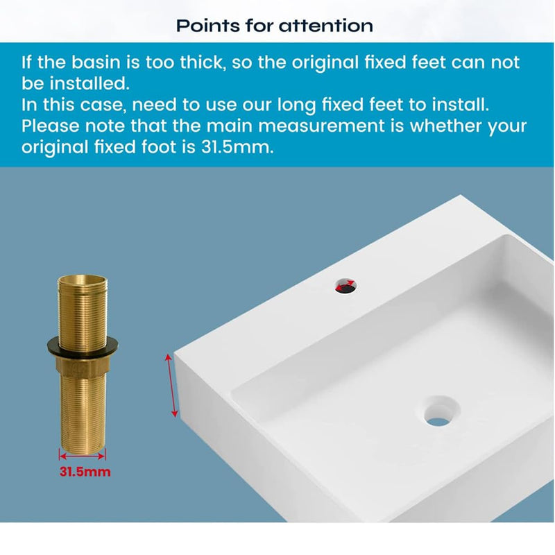 Faucet Nipple with Locking Nut and Washers 6 inch Extra Length Shank Nuts Faucet Tap Extension Threaded Pipe Mounting Hardware Part 15cm 6INCH