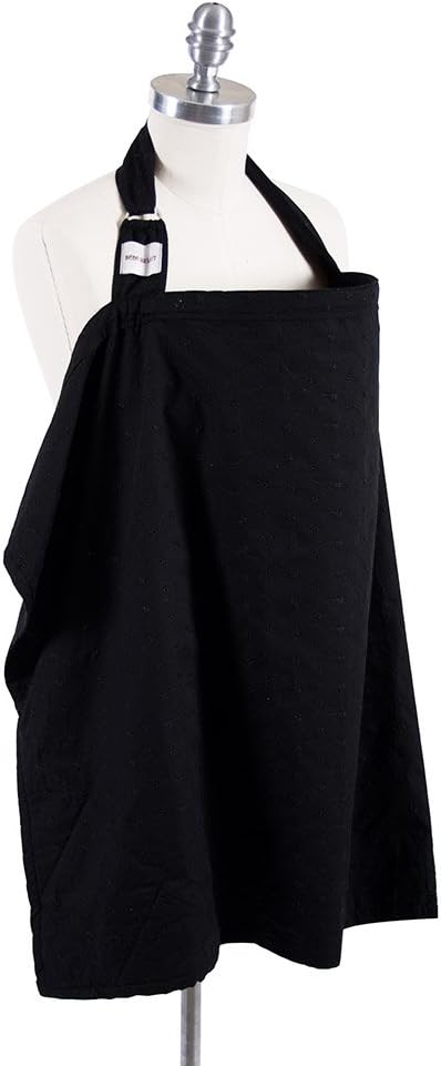 Bebe au Lait Nursing Cover Eyelet Black 100% Cotton HH0019 - NewNest Australia