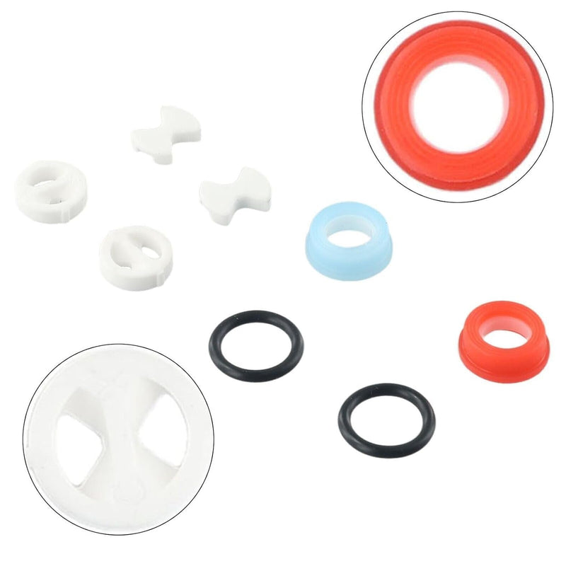 8 Pcs Pleochroic Faucet Washers Ceramic Disc Cartridges Silicon Washer Insert Turn Washers Replacement for Valve Tap, Faucet Parts