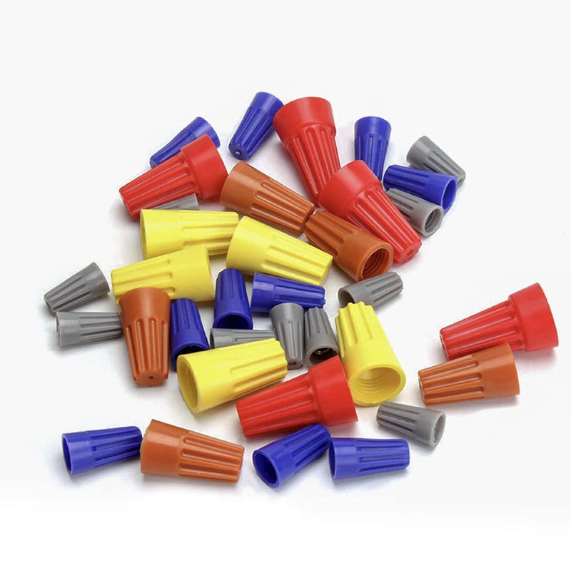 1000 Pcs Electrical Wire Connectors Screw Terminals, Grey Wire Caps Spring Insert Twist Nuts Connection Terminal 24-16 AWG (Gray)