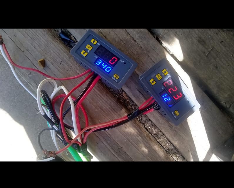 Programmable Cycle Timer Switch Timer Delay Relay LED Digital Display Timing Module (1Piece, DC12V) Small 12