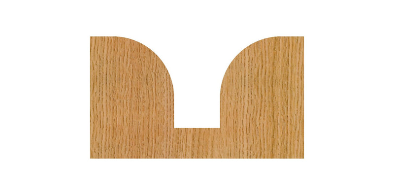 Whiteside Router Bits 2060 Plunge Round Over Bit with Plunge Point 1/2-Inch Radius and 1-3/8-Inch Large Diameter