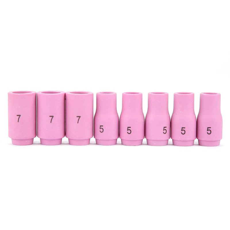 Welding Torch Parts, 20 torch consumable consumables 53 Pcs/Set Welding Torch Body Parts Gas Lens Nozzle Collet Cup Kit Accessories