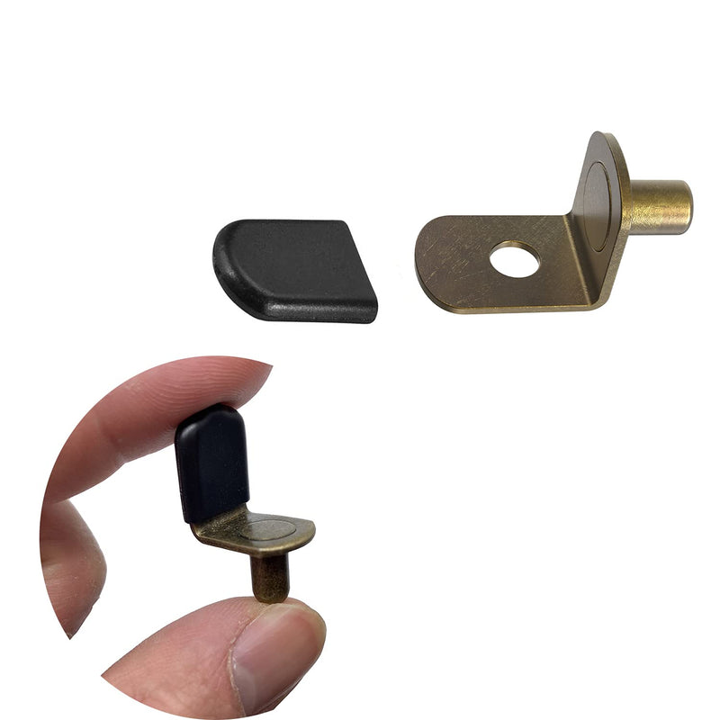 Bronze Shelf pins, Glass Supports Furniture Cabinet Closet Bookcase Shelf Bracket-Style Pegs 30 Pack. Bronze