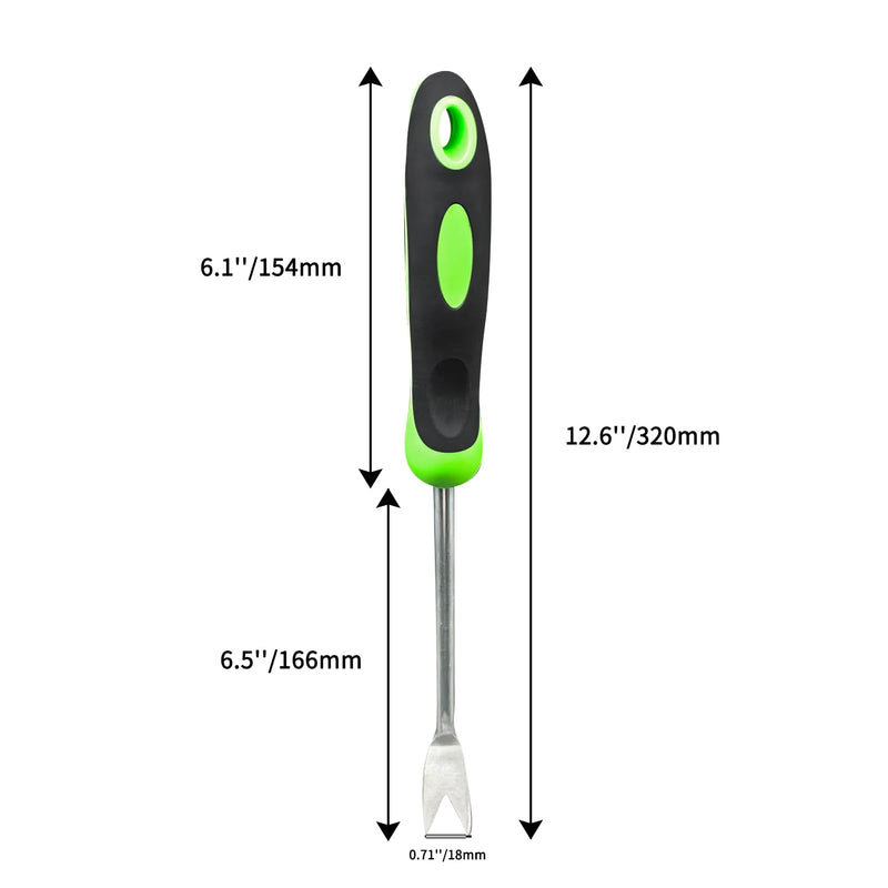 Garden Hand Weeder Tool Dandelion Weed Puller Tool with Ergonomic Handle Stainless Steel Gardening Weeding Tools Garden Weed Removal Tool for Yard Lawn Garden 1