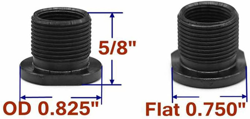 JJLFresheners Black Adapter Aluminium Fine Workmanship Good Appearance 1/2 28 to 5/8 24