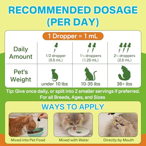 Puyrzoe Lysine for Cats Drops + Cat Probiotics Chews – Respiratory & Immune Support + Gut & Digestive Balance – Liquid Lysine 60ml + 500 Chews Crunchy Cheese Core with 3 Probiotics & FOS for Cats