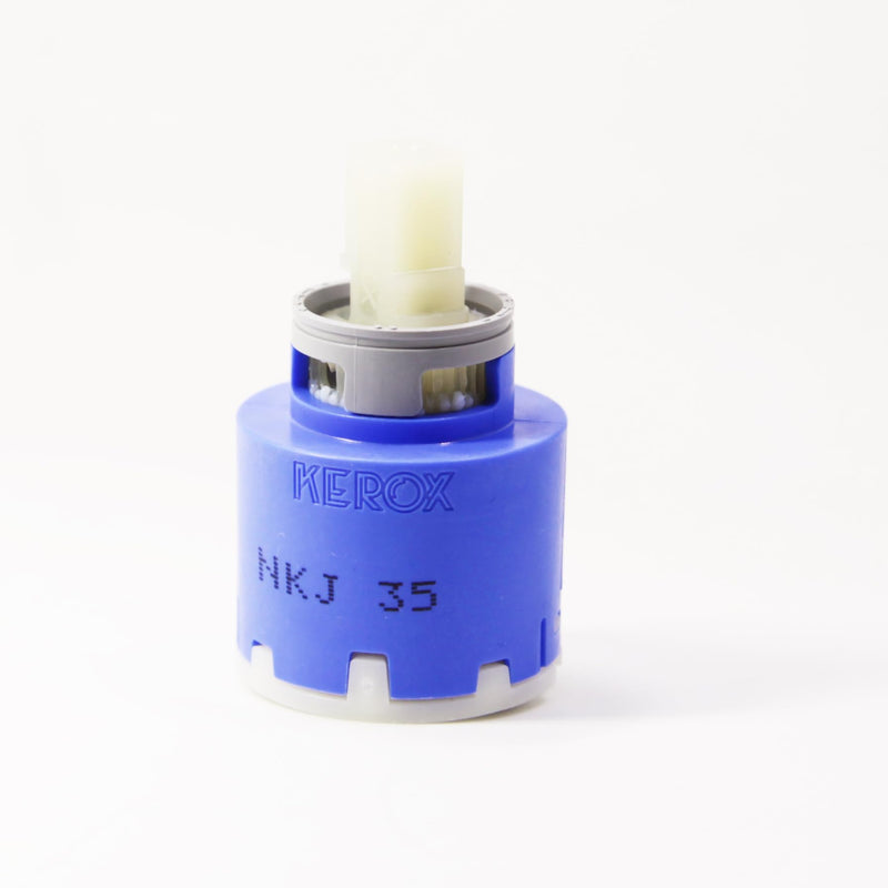 Kerox NKJ35 Single Lever Faucet Cartridge (1 Pack), Replacement Ceramic Mixing Energy-Saving Cartridge, Right Rotation, Repair Kit for Kerox Single Lever Faucet - 35mm