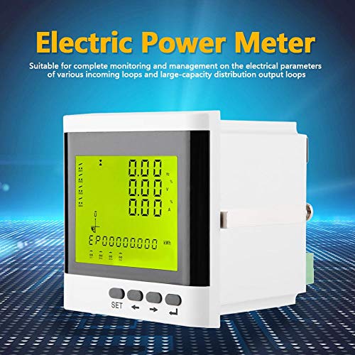 FTVOGUE Multi Function Three Phase Programmable Power Meter Electric Digital LED Ammeter Voltmeter,Electric Energy and Measuring Instruments