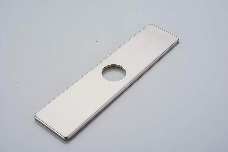 10 Inch Kitchen&Bathroom Sink Faucet Baseplate Hole Cover Deck Plate Escutcheon Brushed Nickel Square 304 Stainless Steel - NewNest Australia
