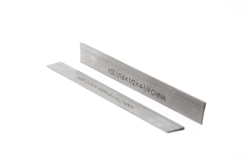 Set of 2 HSS 1/16" x 1/2" x 4-1/4" for Lathe Parting Cut Off Blade Tapered Type T1