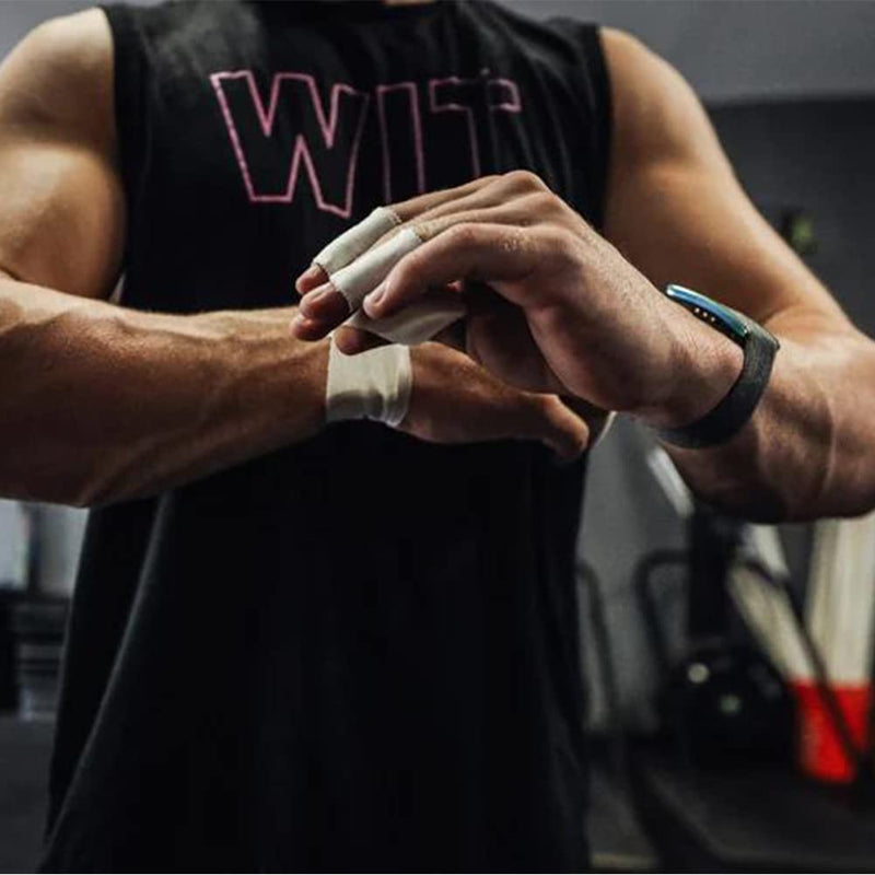 Athletic Tape,5 Pack White Sports Tape,Very Strong No Sticky Residue Wrist Ankle Tape for Gymnastics Boxing Lacrosse Climbing Hockey Bat Injuries Medical (1.5 Inches) White Athletic Tape (Cotton) -5 Rolls