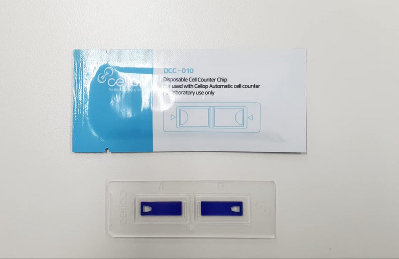 Cellop-Chip Disposable Hemocytometer, Neubauer Improved (NI) Counting Chamber, 10µL Volume, 1.6mm Thickness, for Cell Counting, Microscopy Lab Use – 50 pcs/Box
