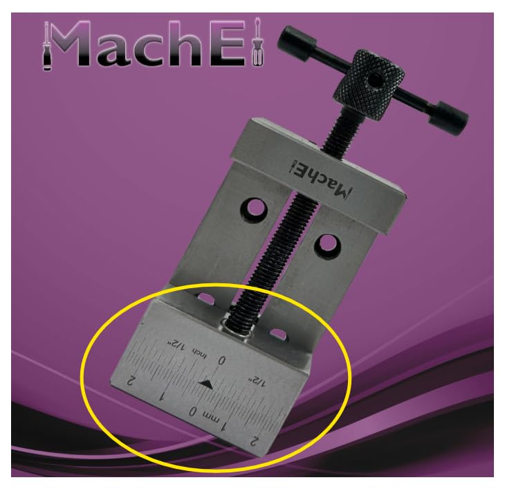 MachEl Mini 2"/50 mm Steel Vice Vise Precision Work Holding for Engineering Machine Tools