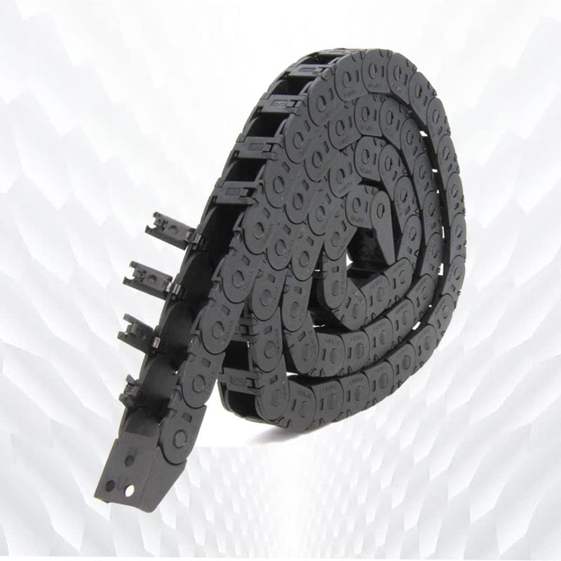 1Meter/39.4Inch Drag Chain Cable Carrier 10x11mm Open Type R18 Cable Chain Wire for 3D Printer and CNC Machines Comes with a Pair End Connectors,1pcs Screwdriver Tool