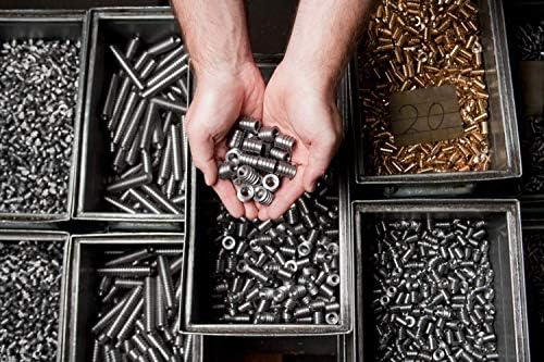 Made in Germany Threaded Steel Insert, (50 pcs.) with hex Drive M6 Internal Thread (d), 12mm Diameter (D) X 15mm Length (L) Works Best in All Wood Materials and substrates