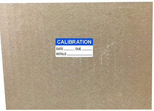 Calibration Labels, 3/4 x 1 1/2 Inch in Size for NIST Calibration, ISO-900 Calibration, Quality Control 500 Adhesive Stickers on a Roll(Blue)
