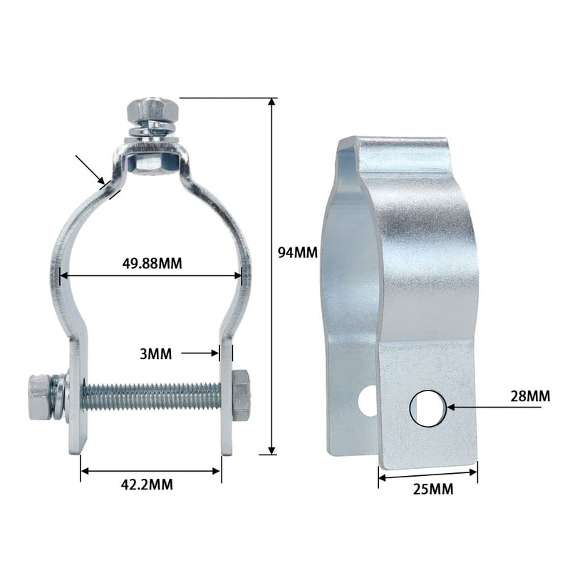 Mighty Mule MMTGB Tube Gate Bracket Fits 1.6" to 2" Pipe