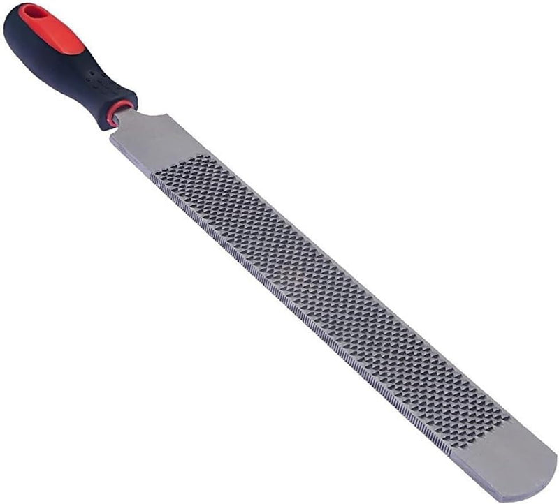 T12 Carbon Steel Horse Hoof Rasp - 14" Professional Farrier Tool with Non-Slip Rubber Handle for Horse/Goat/Cow/Donkey/Animal Hooves (14 inch) 14 inch