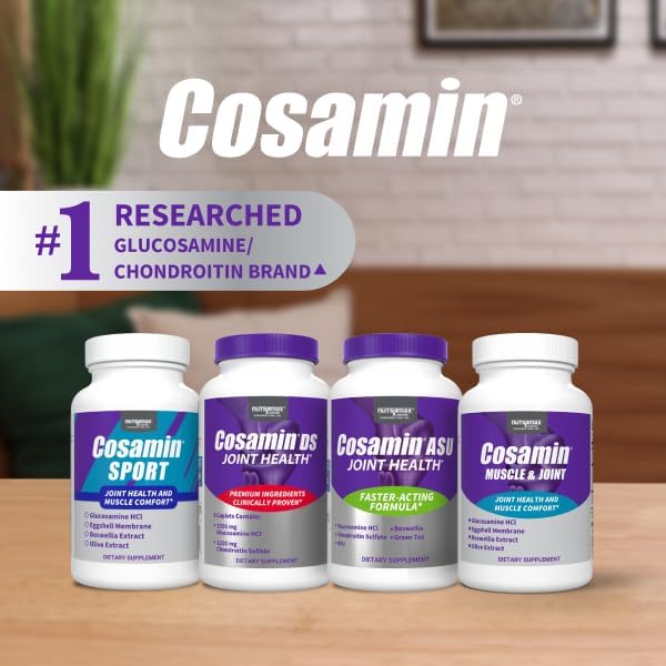 Cosamin DS #1 Researched Glucosamine & Chondroitin Joint Health Supplement, 180 Capsules
