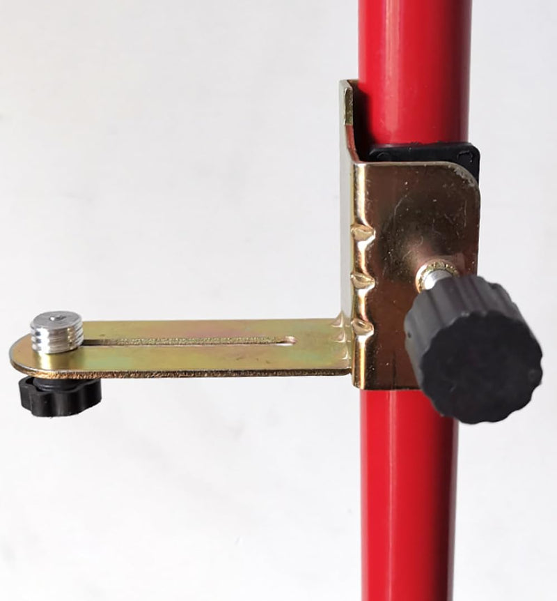 Laser Level Bracket for Telescoping Pole for Rotary and Line Laser Levels | Adjustable 1/4" and 5/8" Mount Adapter Line Laser Positioning Base