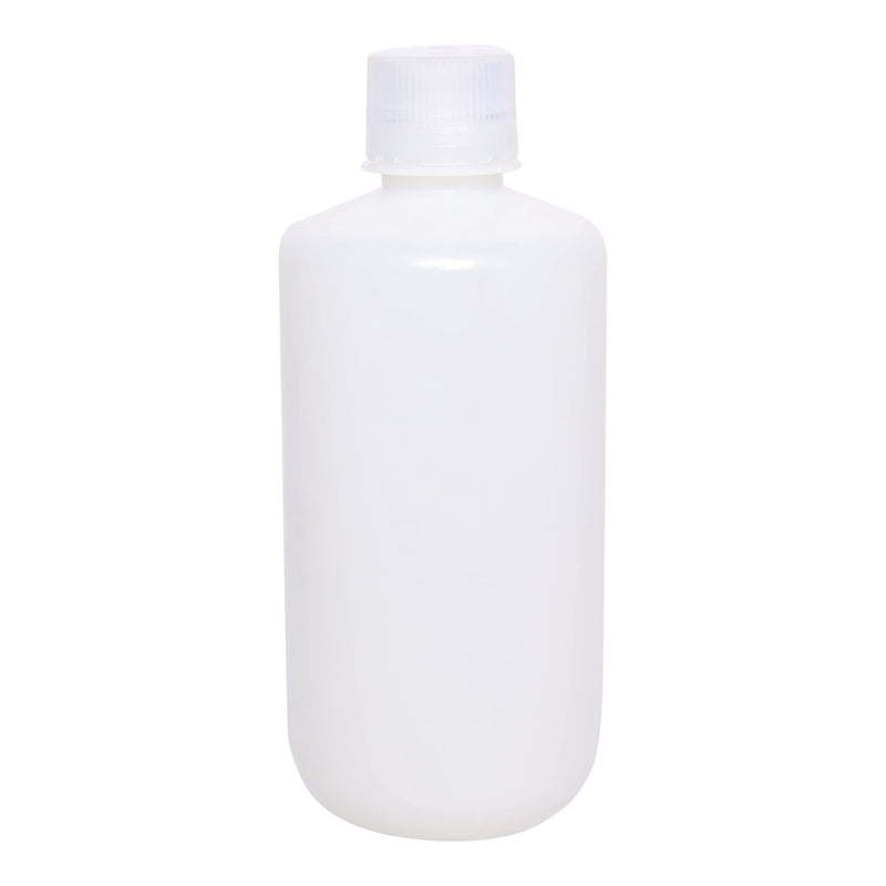 EISCO Reagent Bottle, 1000mL - Narrow Mouth with Screw Cap - HDPE (Pack of 5) 33.8 Ounces (Pack of 5)