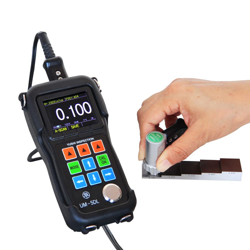 YUSHI 5 Step 0.1'' 0.2'' 0.3'' 0.4'' 0.5'' Test Calibration Block 1018 Steel for Ultrasonic Thickness Gauge in UT