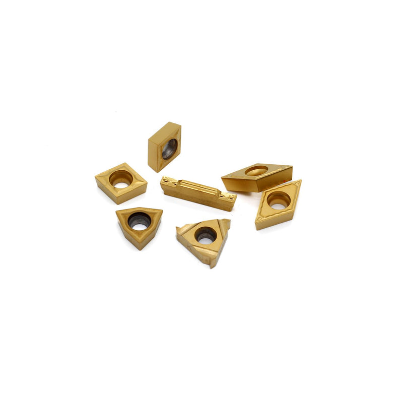 OSCARBIDE Carbide Turning Inserts MGMN300,16ER A60,WCMT06T304,CCMT09T304,DCMT11T304 CNC Lathe Insert for 5/8" or 3/4" Indexable Lathe Turning Tool Holder Insert Replacement, 7 Pieces