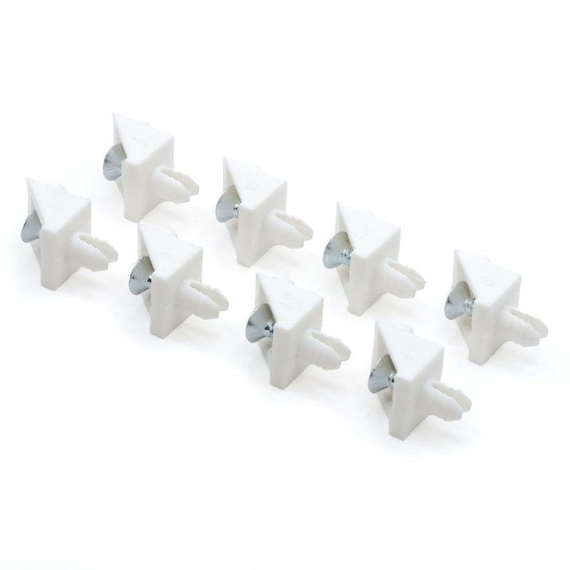ReplacementScrews White Shelf Support Pins Compatible with IKEA Part 101558 (Pax, KOMPLEMENT) (Pack of 8)