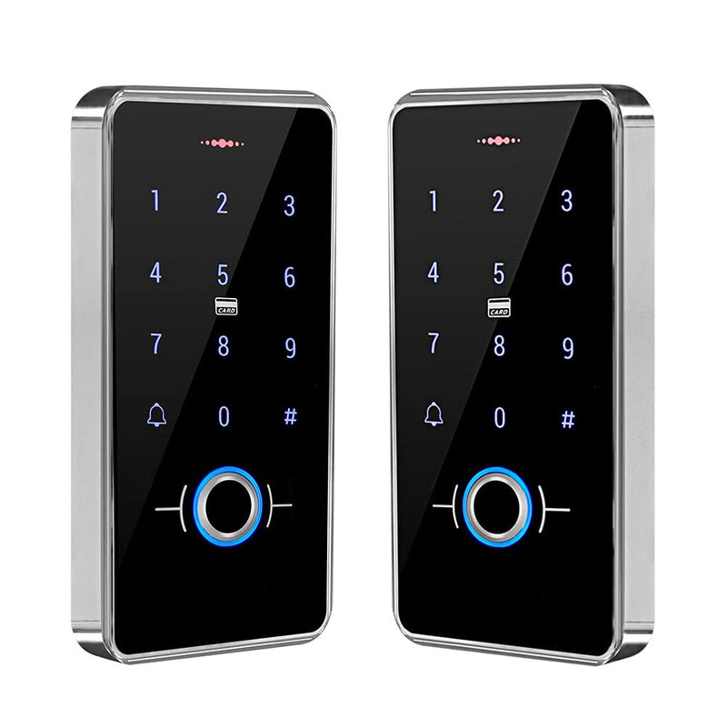 Diginex Outdoor IP68 Waterproof RFID Access Control Keypad Fingerprint Biometrics Access Controller WG26/34 Card Reader + 10pcs 13.56MHz Keyfobs for Home/Office
