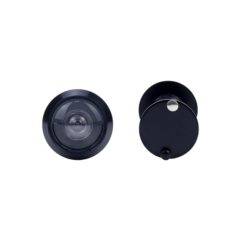 2Pcs Door Viewers Peephole 200 Degree Zinc Alloy with Optical Glass Lens,Durable Door Viewer for Home Office Hotel,Black Black