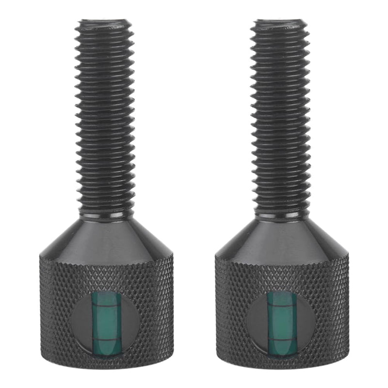 1-1/8" Two Hole Pins Built-in Level 6061 Aluminum 2 Hole Flange Alignment Pin with Anodized Oxide Black Finish 4Pcs 4